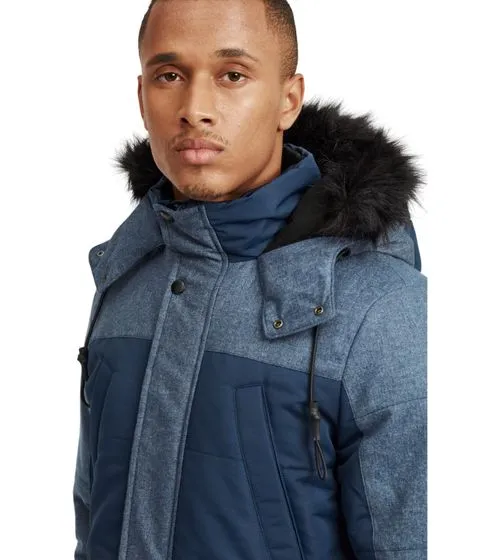 BLEND Parka d hiver pour homme Mikael avec fausse fourrure amovible 20712323ME