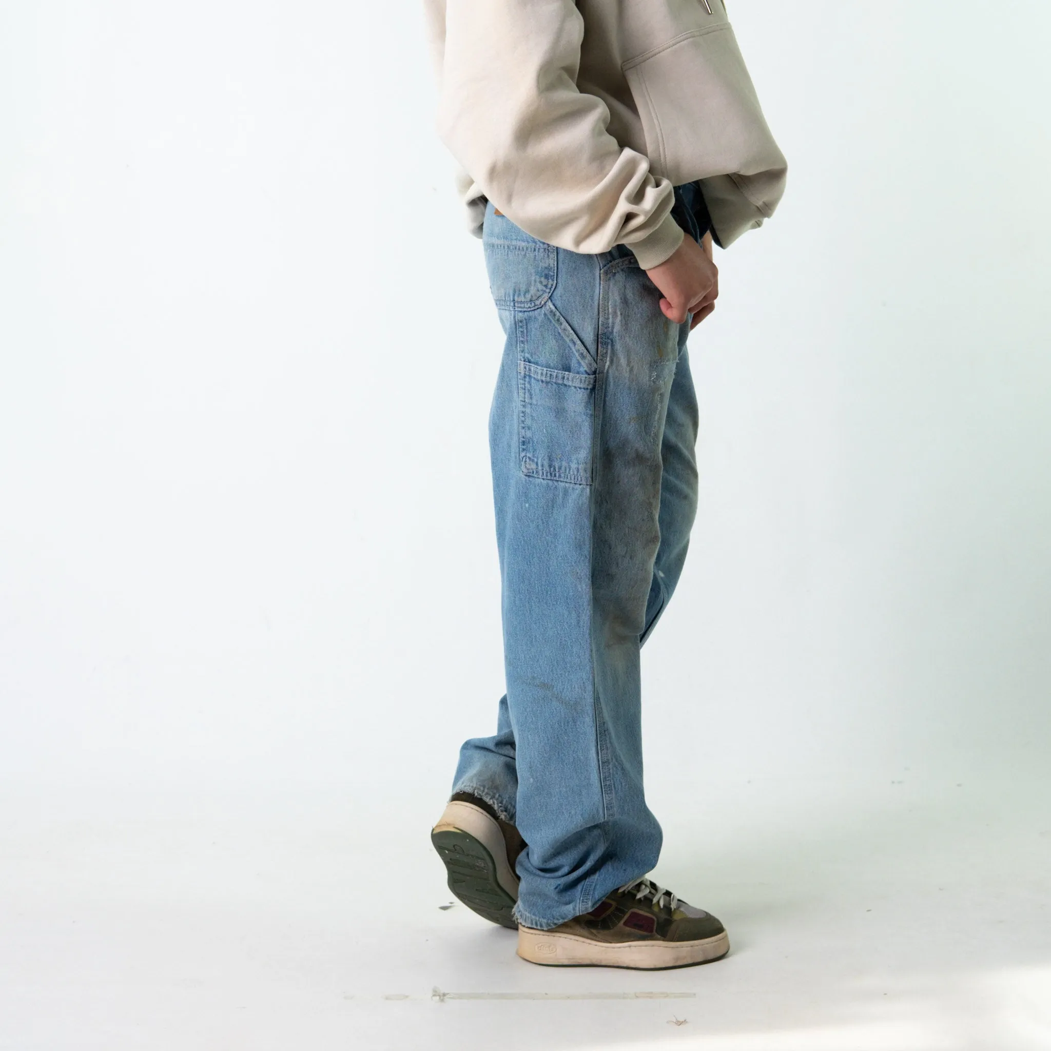 Blue Denim 90s Carhartt  Cargo Skater Trousers Pants Jeans (32x34)