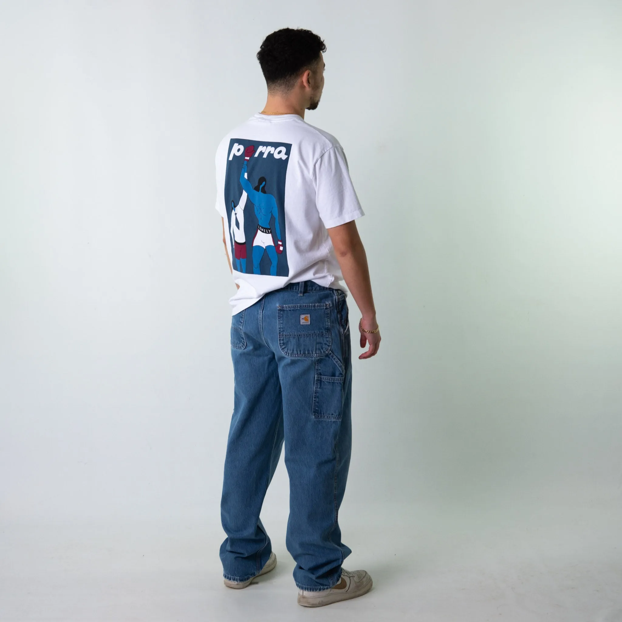 Blue Denim 90s Carhartt  Cargo Skater Trousers Pants Jeans (36x34)