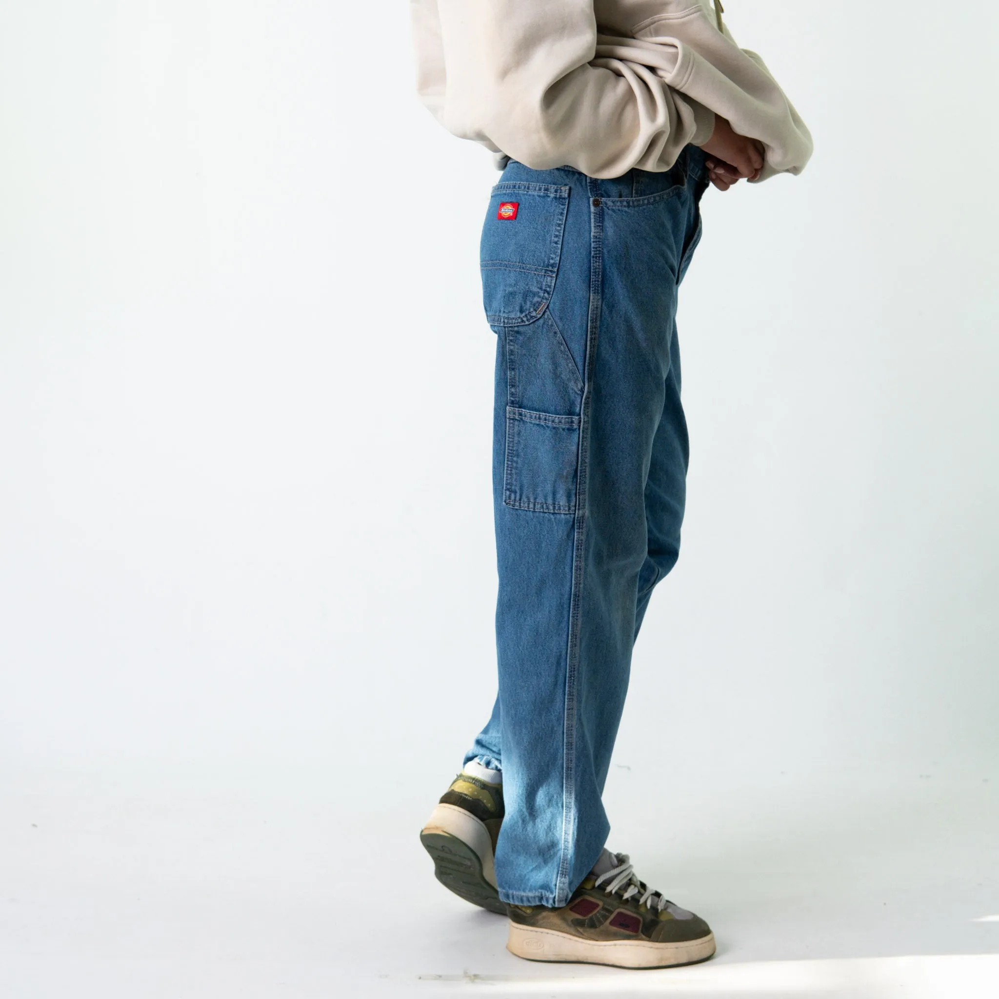 Blue Denim 90s Dickies  Cargo Skater Trousers Pants Jeans (32x32)