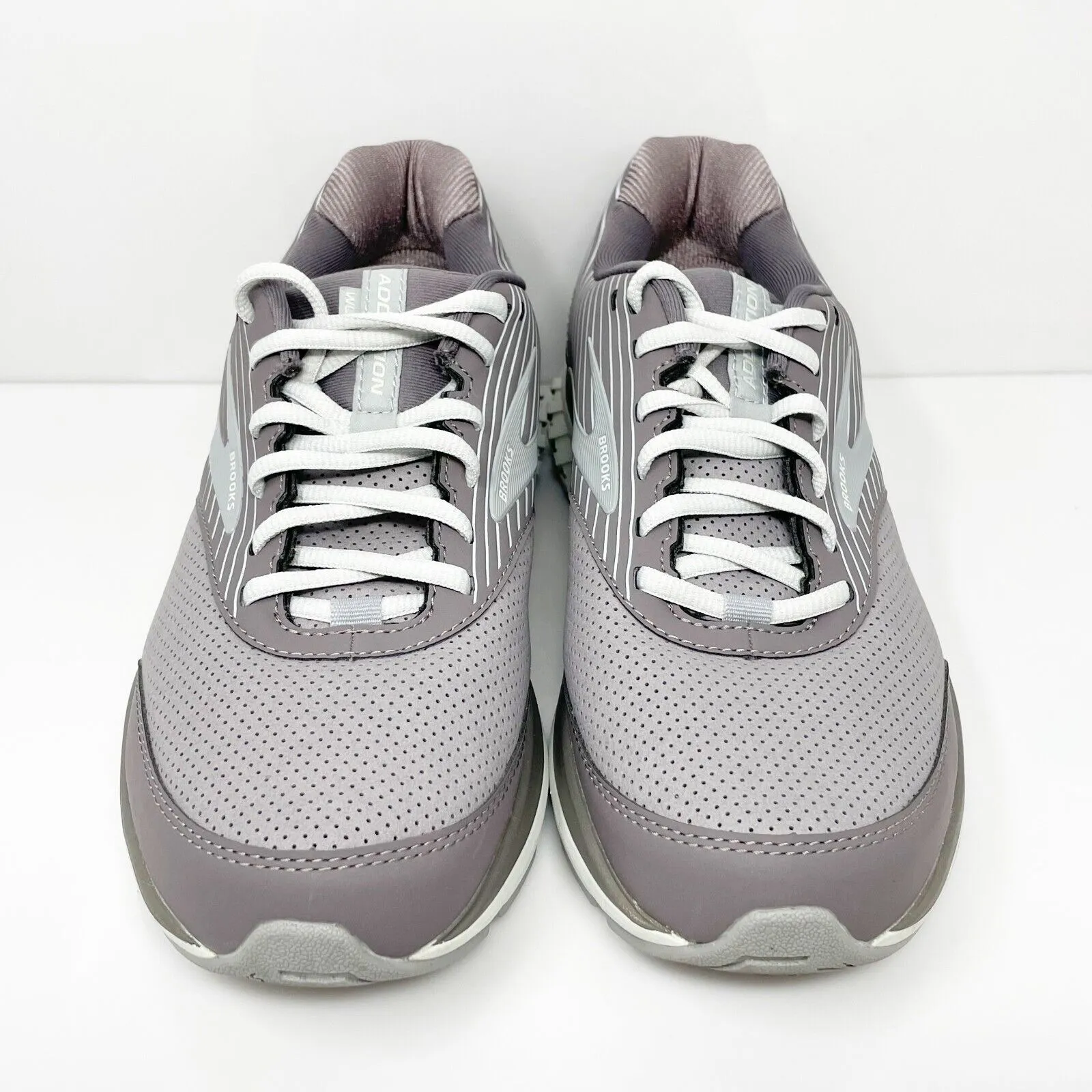 Brooks Womens Addiction Walker 1203082E094 Gray Running Shoes Sneakers Sz 9.5 2E