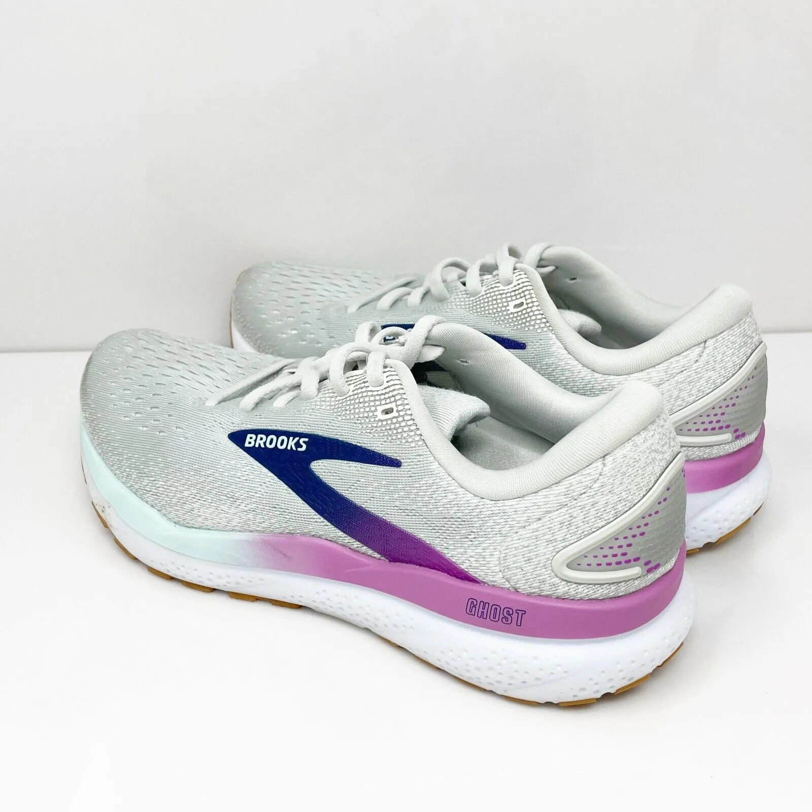 Brooks Womens Ghost 16 1204071B175 Blue Running Shoes Sneakers Size 8 B