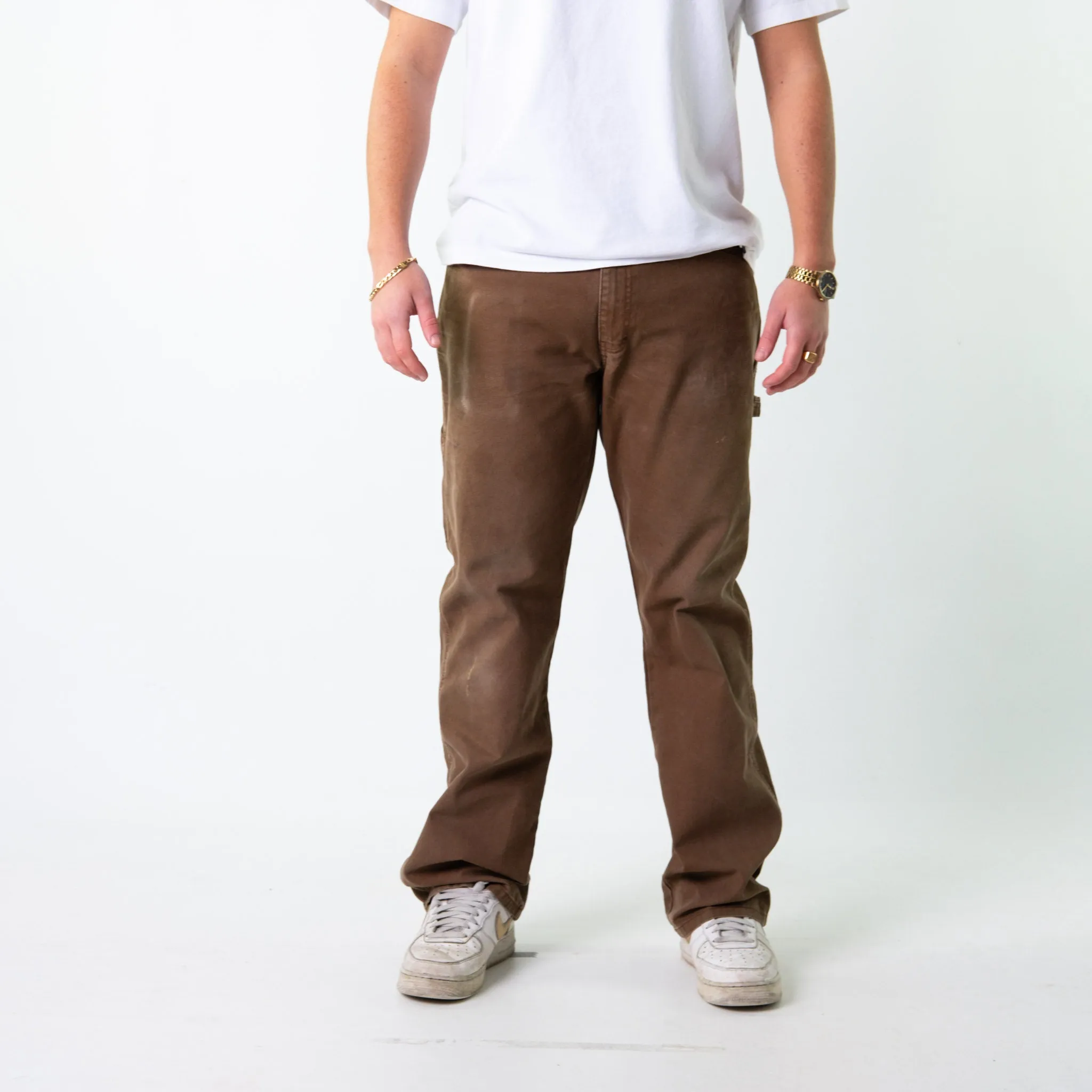 Brown 90s Dickies  Cargo Skater Trousers Pants Jeans (34x34)