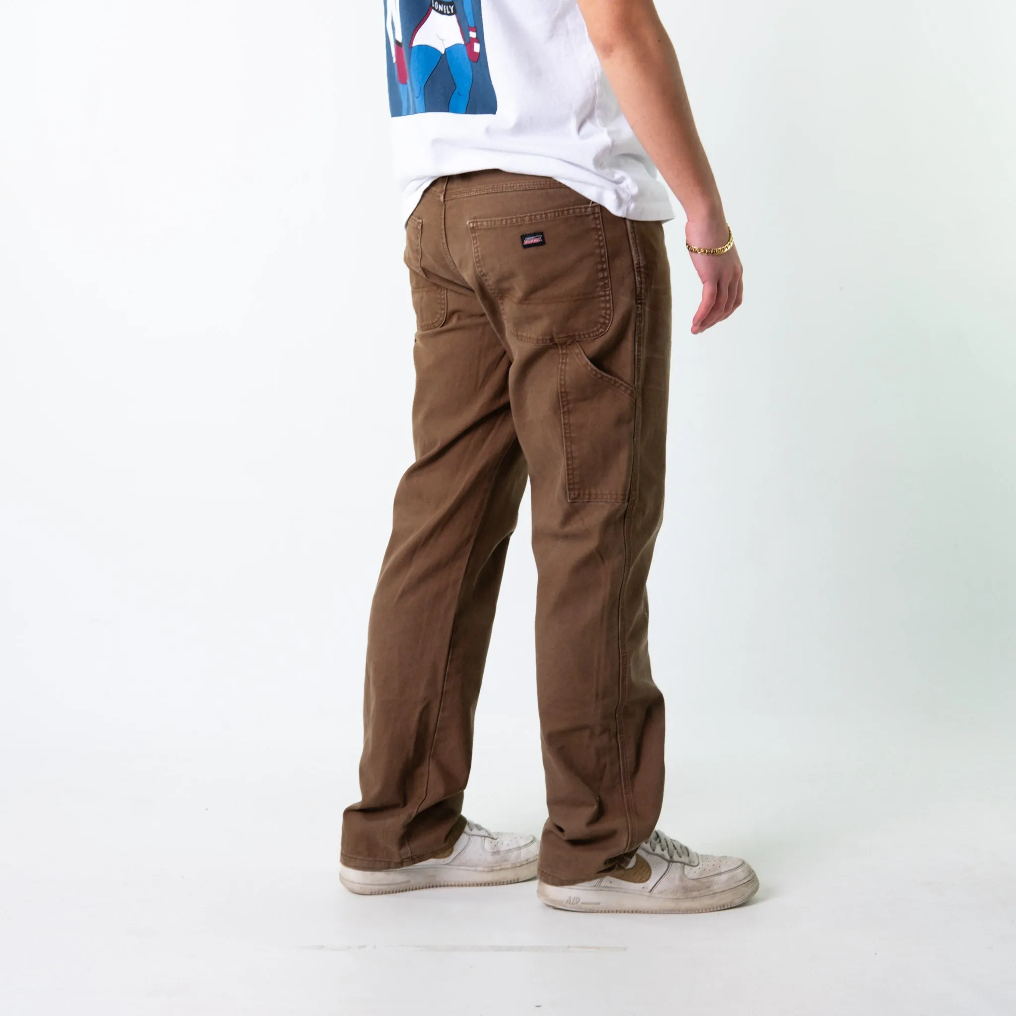 Brown 90s Dickies  Cargo Skater Trousers Pants Jeans (34x34)