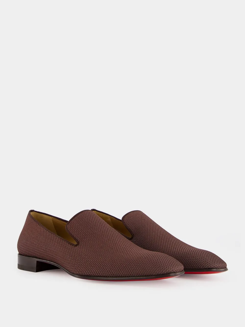 Brown Canvas Dandelion Loafers