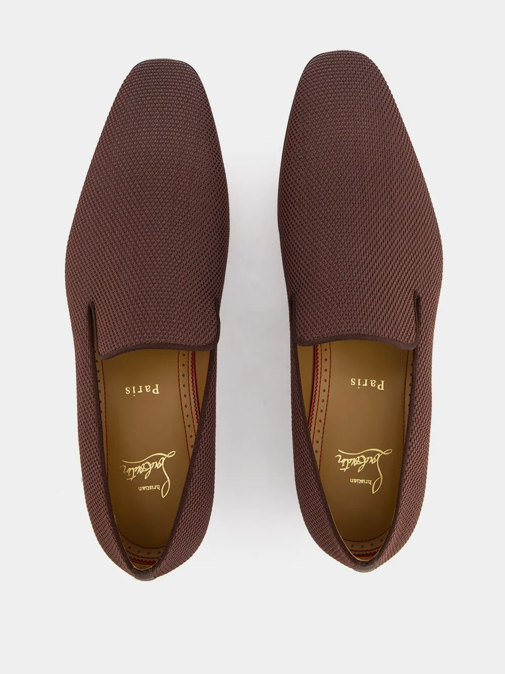 Brown Canvas Dandelion Loafers