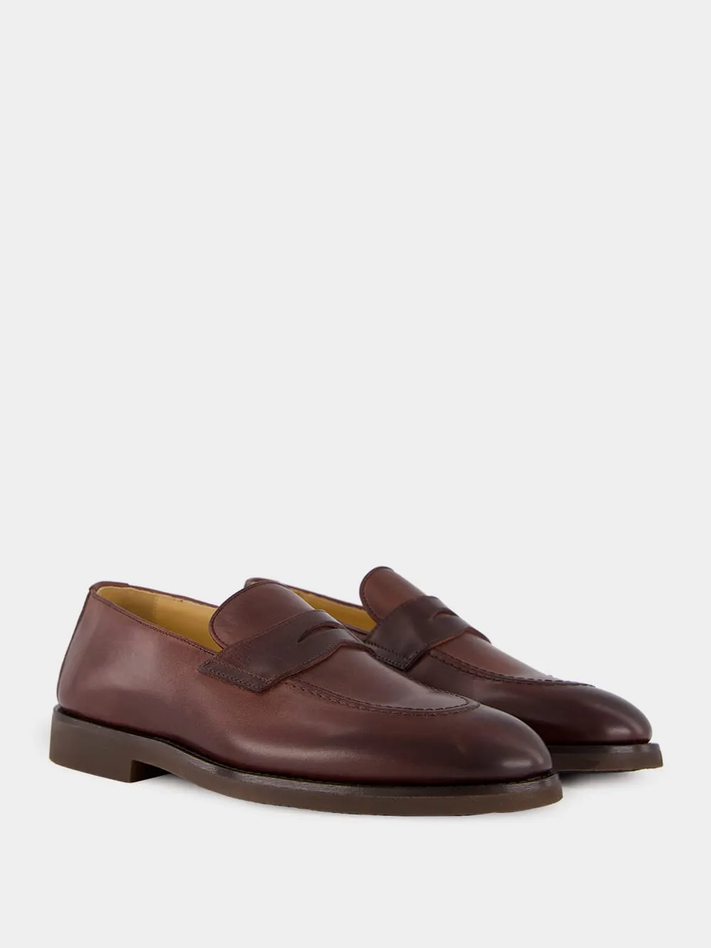 Brown Leather Loafers