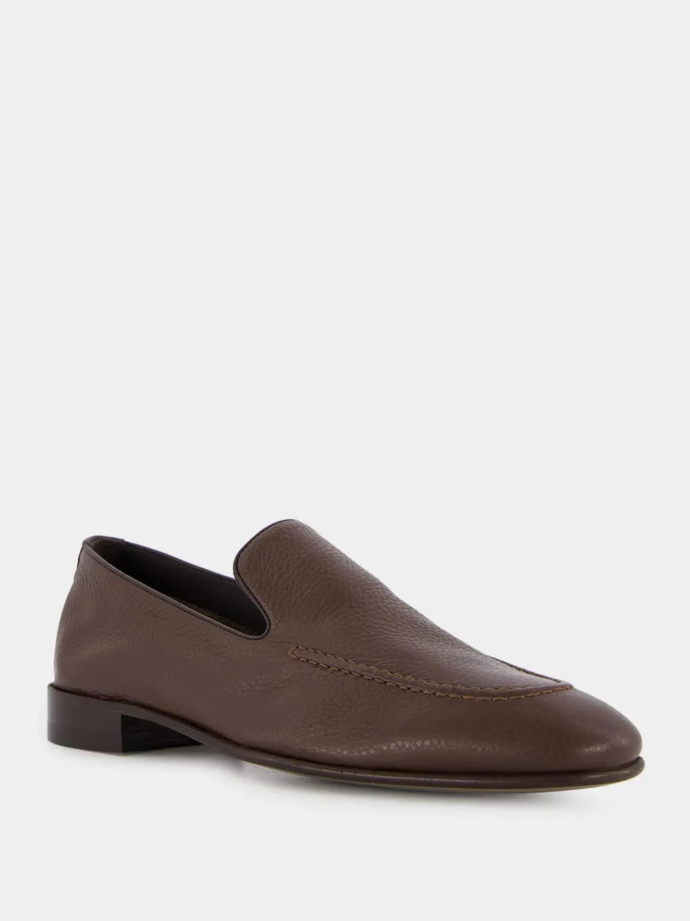 Brown Truro Calf Leather Loafers