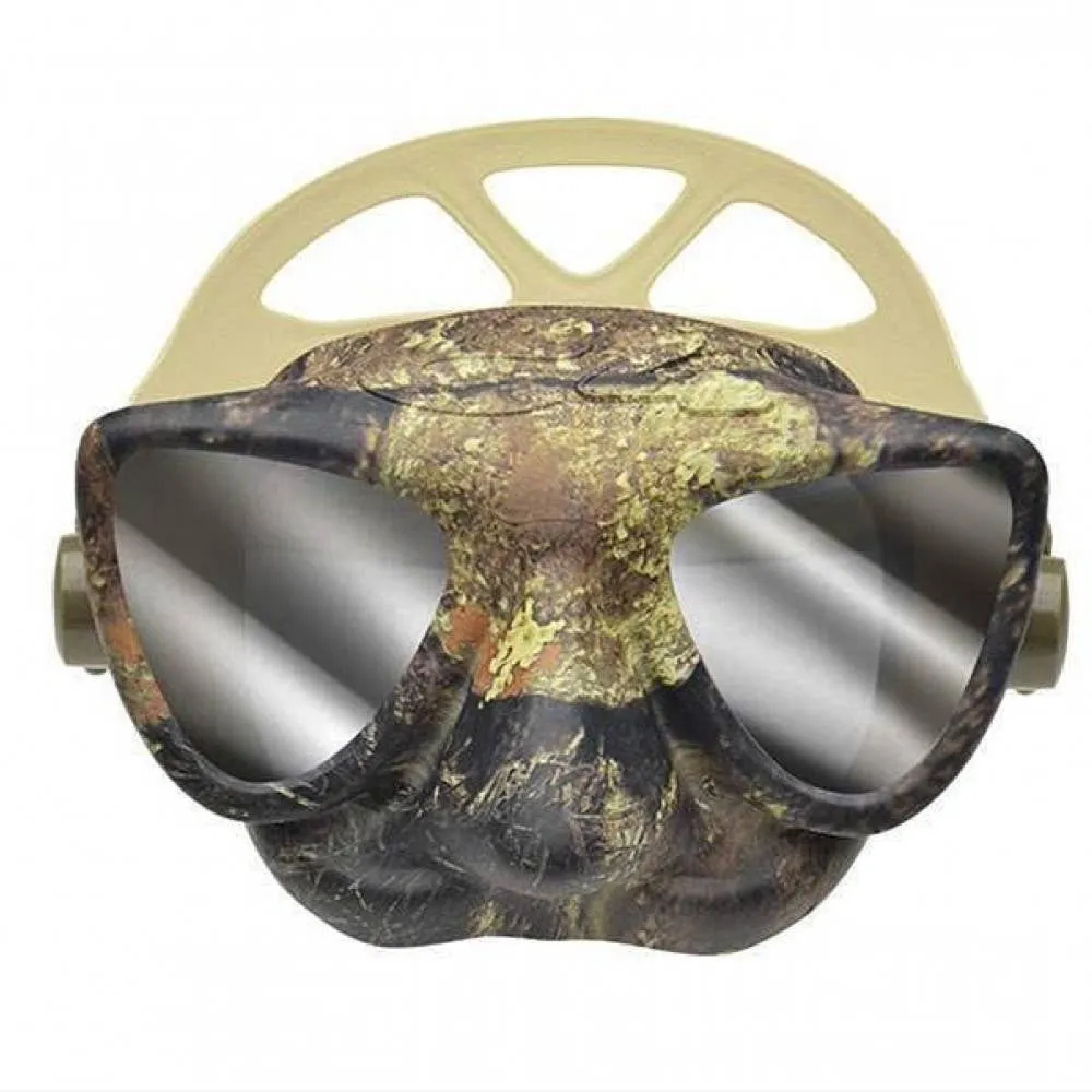 C4 Dive Masks - PLASMA mask camo green mirrored lenses