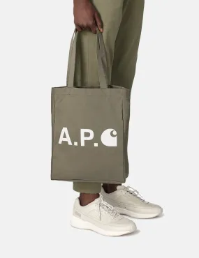 Carhartt-WIP x A.P.C. Tote Bag - Khaki Green