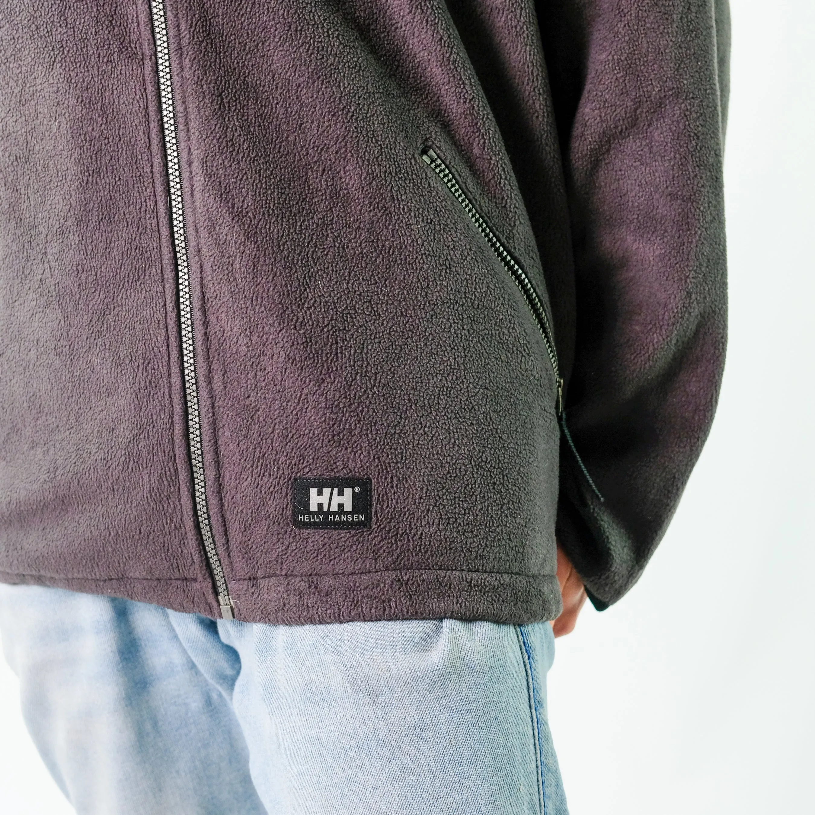 Charcoal Grey y2ks Helly Hansen Fleece (L)