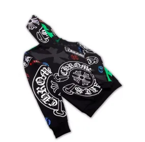 Chrome Hearts Stencil Hoodie Black