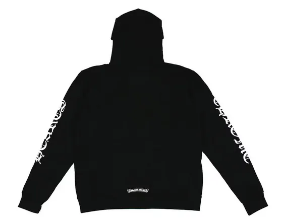 Chrome Hearts Vertical Logo Hoodie Black