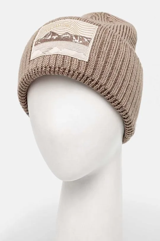 Columbia beanie Wallowa gray color thick knit 2092571