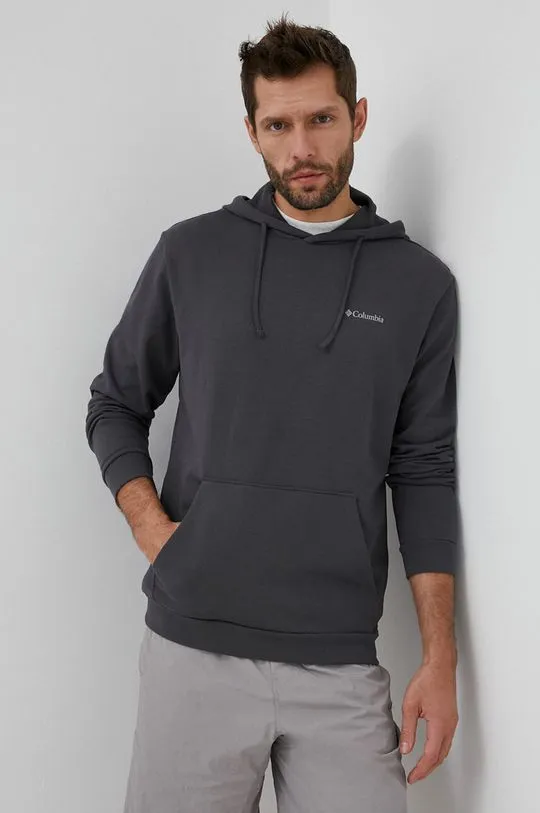 Columbia cotton sweatshirt men's gray color