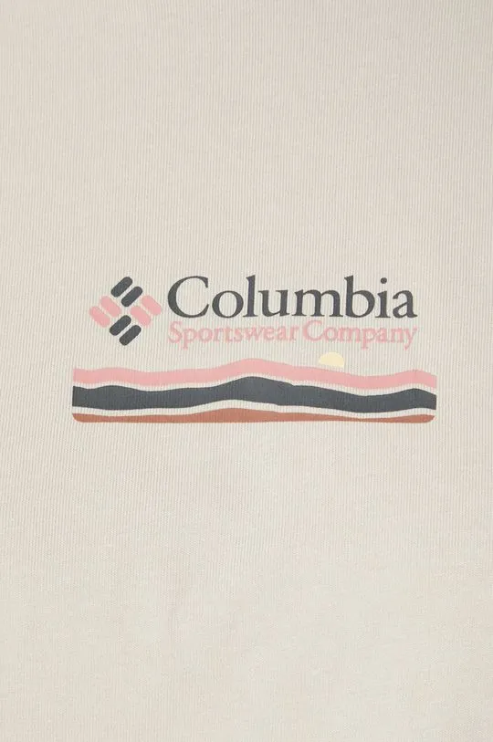 Columbia cotton t-shirt Boundless Beauty women’s beige color 2036581