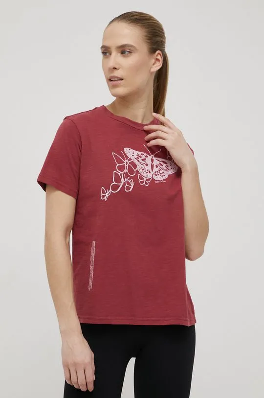 Columbia cotton t-shirt red color