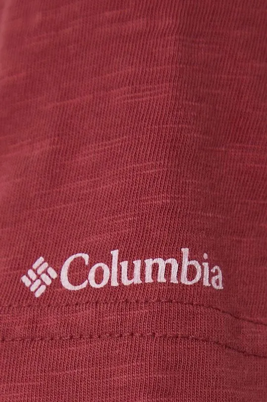 Columbia cotton t-shirt red color