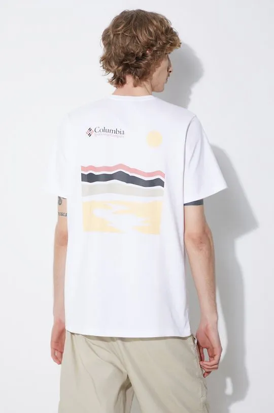 Columbia cotton t-shirt white color