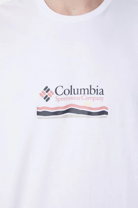 Columbia cotton t-shirt white color