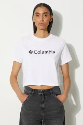 Columbia cotton t-shirt women’s white color