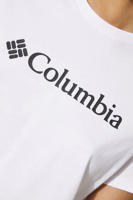 Columbia cotton t-shirt women’s white color