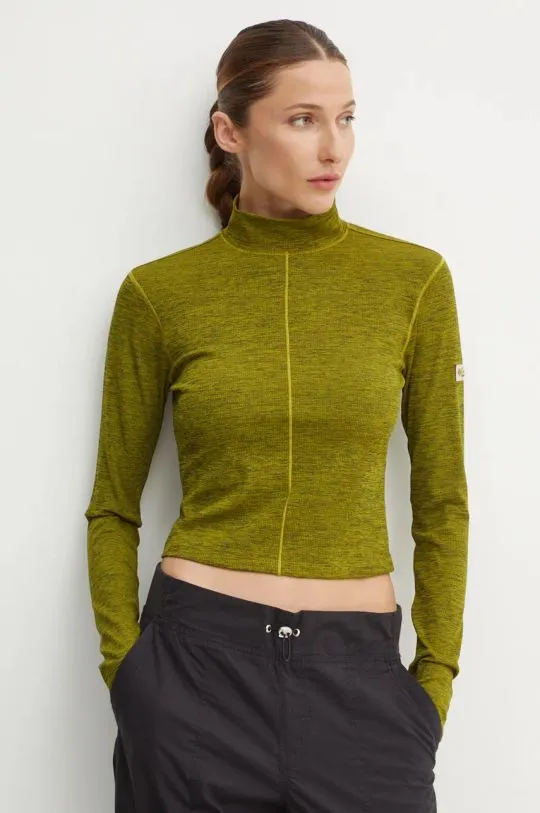 Columbia longsleeve shirt Wallowa women’s green color 2090931