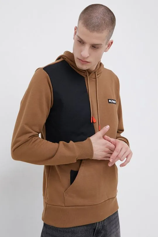 Columbia sweatshirt men's brown color