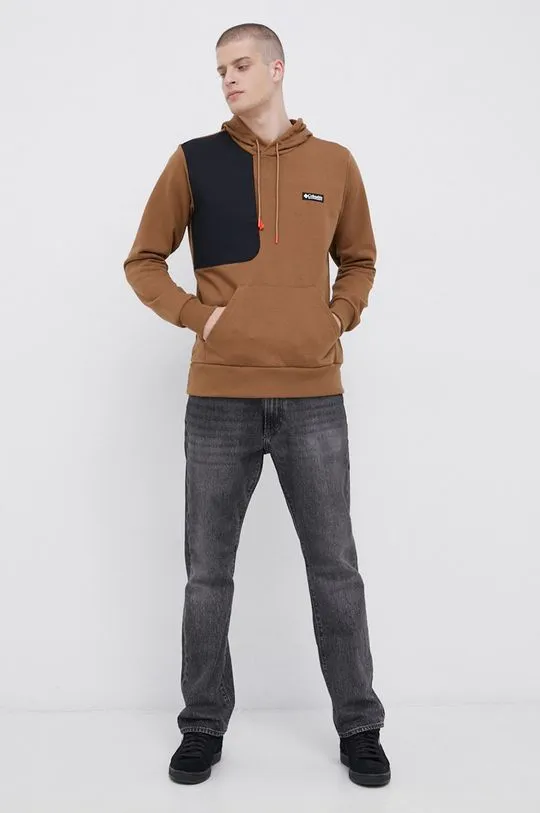 Columbia sweatshirt men's brown color