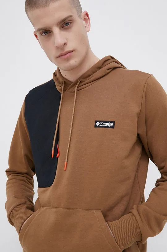 Columbia sweatshirt men's brown color