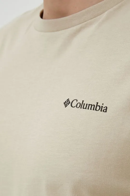 Columbia t-shirt men’s beige color