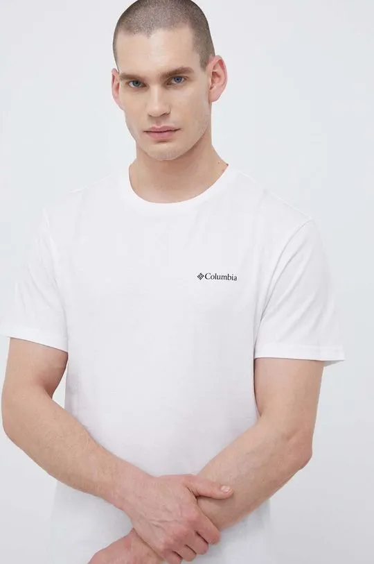 Columbia t-shirt men’s white color