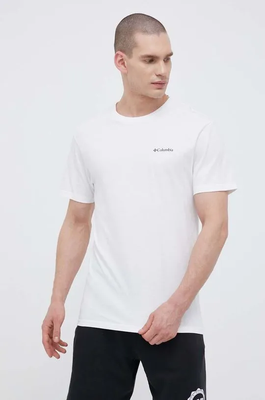 Columbia t-shirt men’s white color