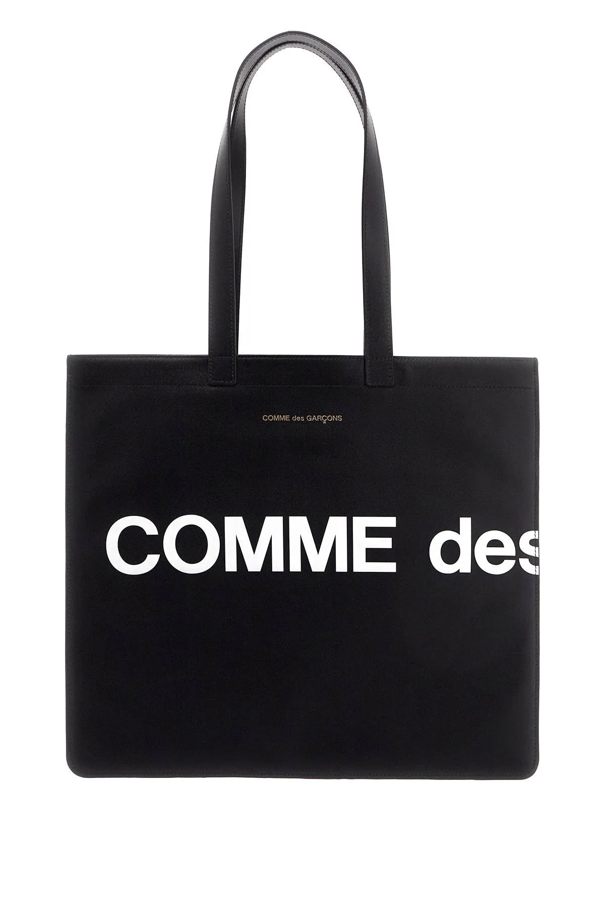 COMME DES GARCONS WALLET logo leather tote bag