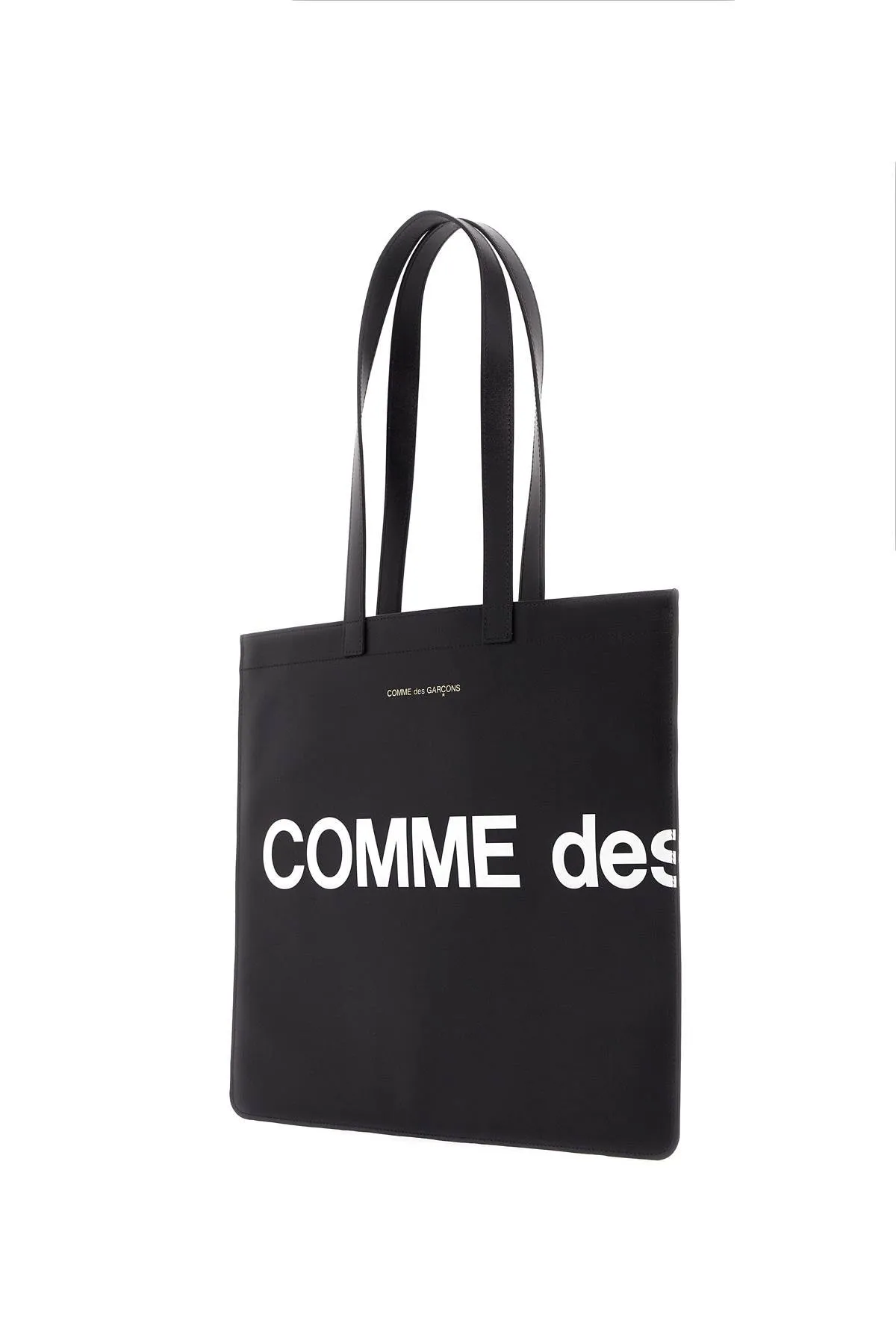 COMME DES GARCONS WALLET logo leather tote bag