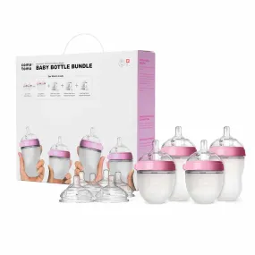 Comotomo Natural Feel Baby Bottle Bundle - Pink