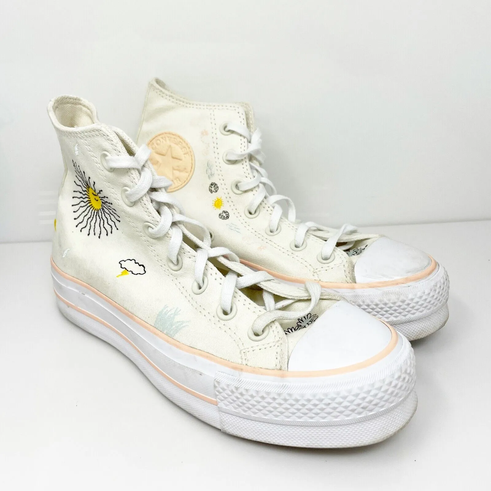 Converse Womens CT All Star Lift A03516C White Casual Shoes Sneakers Size 7