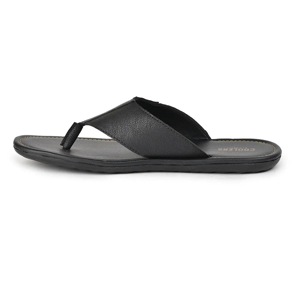 Coolers By Liberty AVN-13 Casual Black Slippers For Men