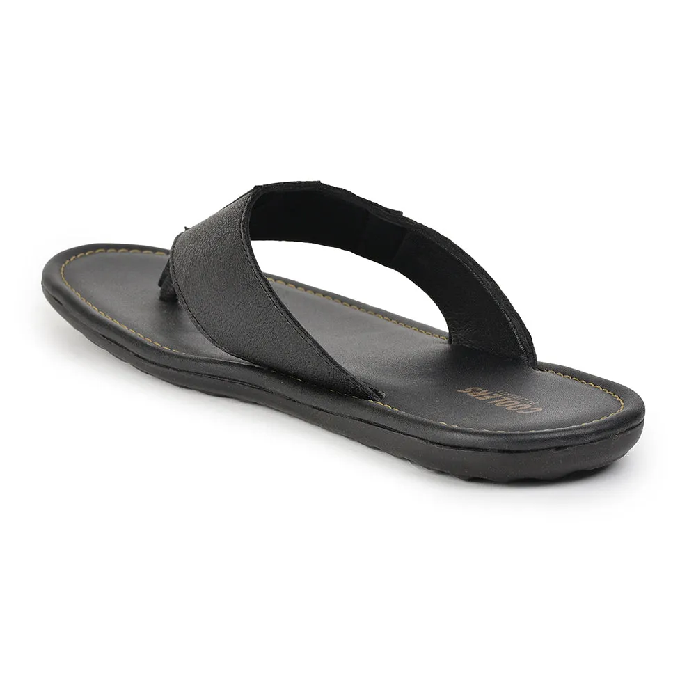 Coolers By Liberty AVN-13 Casual Black Slippers For Men