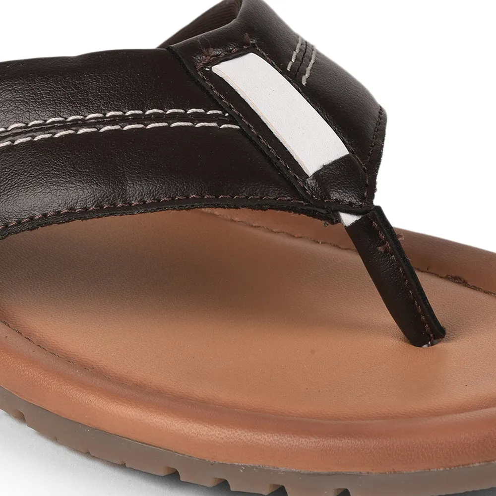 Coolers By Liberty CAROL Casual Brown Flip-Flop Slippers & Flip-Flop For Men