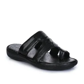 Coolers By Liberty GSL-24 Casual Black Thong Slippers For Men