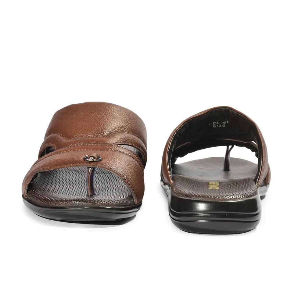 Coolers By Liberty HOL-64 Casual Tan Slippers For Men