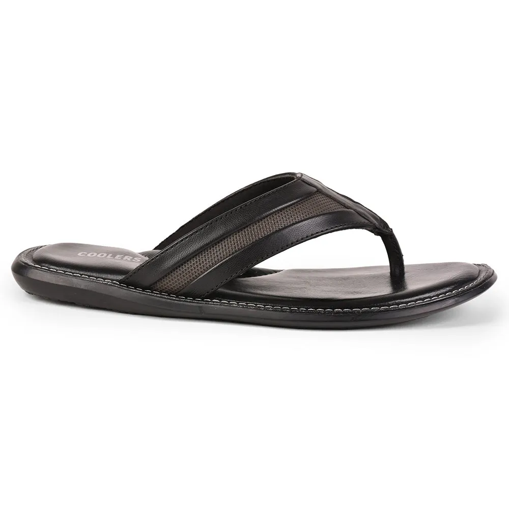 Coolers By Liberty JPL-18 Casual Black Slippers For Men