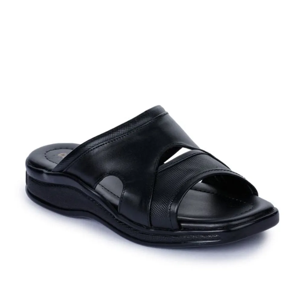 Coolers Casual (Black) Slippers For Men 2050-12 By Liberty