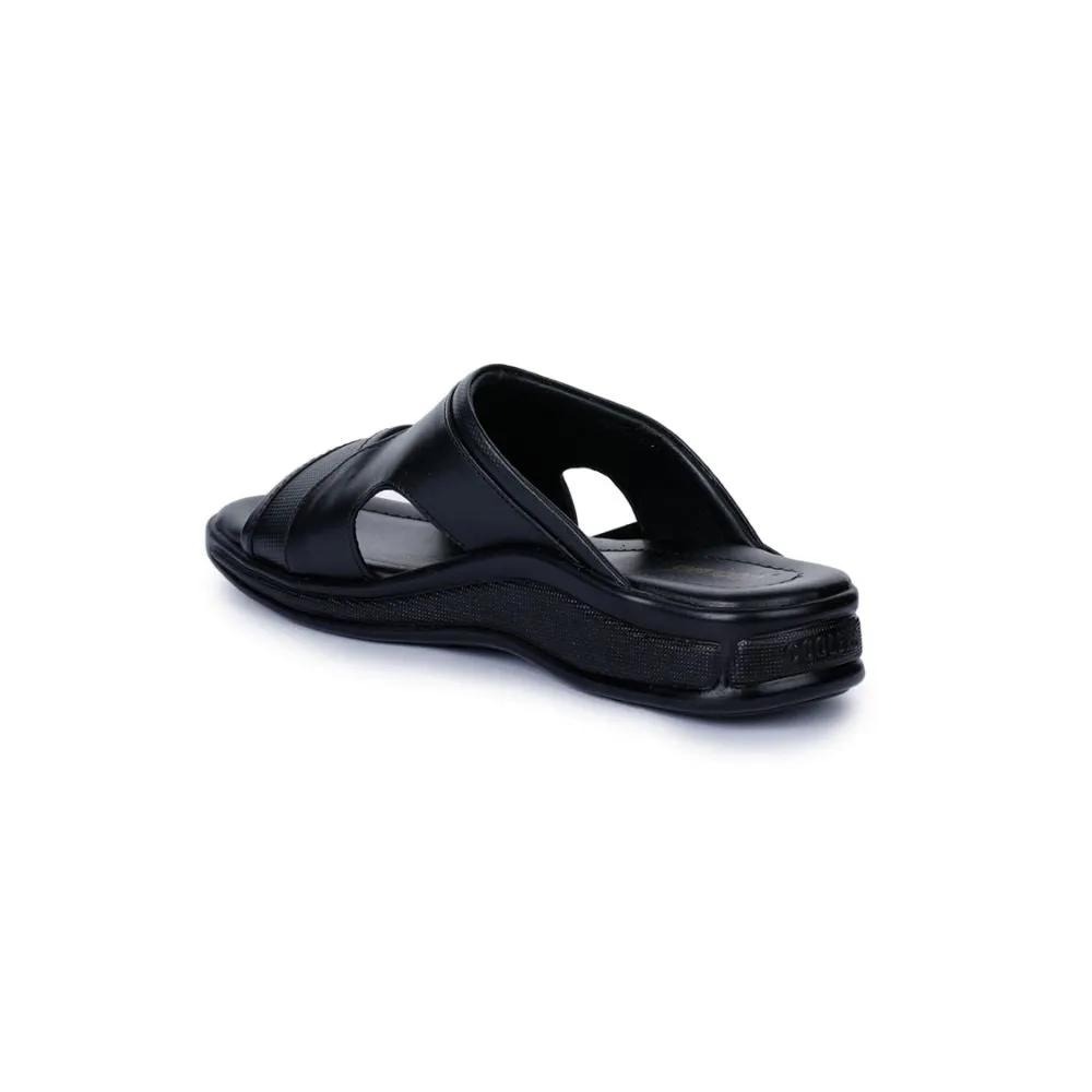 Coolers Casual (Black) Slippers For Men 2050-12 By Liberty