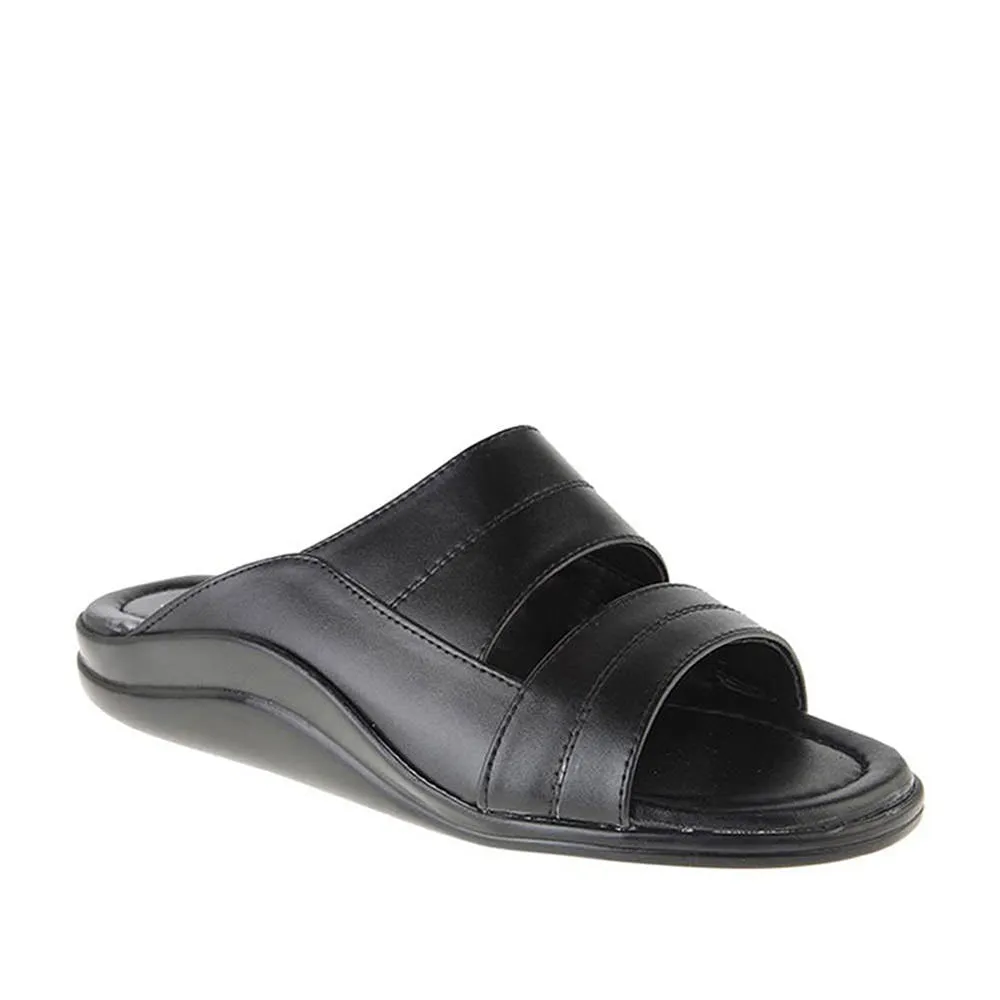 Coolers Casual (Black) Slippers For Men 7193-60 By Liberty