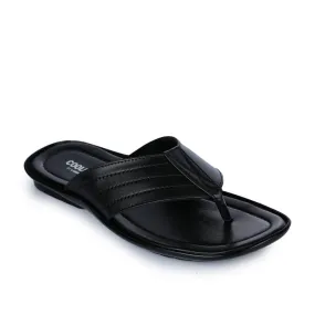 Coolers Casual Black Slippers For Men COOL99-120 By Liberty