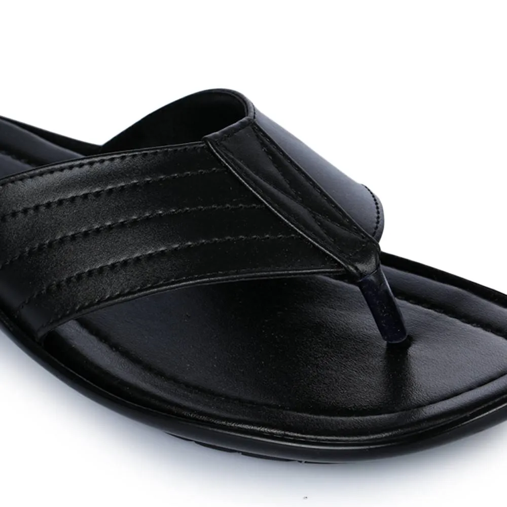 Coolers Casual Black Slippers For Men COOL99-120 By Liberty