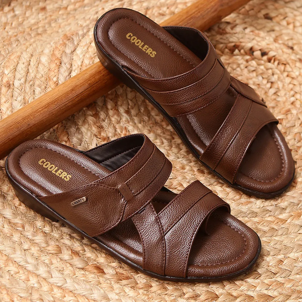 Coolers Casual (Brown) Slippers For Men 7153-601N By Liberty