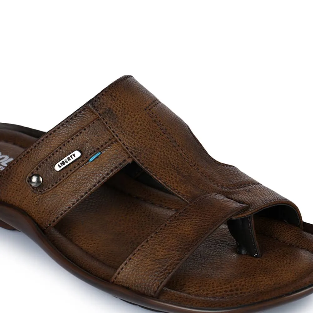 Coolers Casual (Brown) Slippers For Men LAF-227N By Liberty